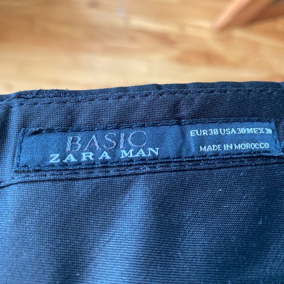 Slim Zara Men's Charcoal Suit - Jacket Size 36, Pants Size 30 - Picture 3 of 6